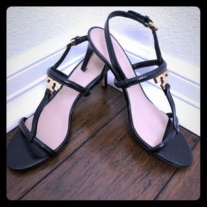 🖤Tory Burch Black w/Gold Heels!